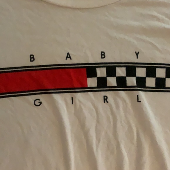 BABY GIRL CROP T SHIRT Sz L - Picture 2 of 4